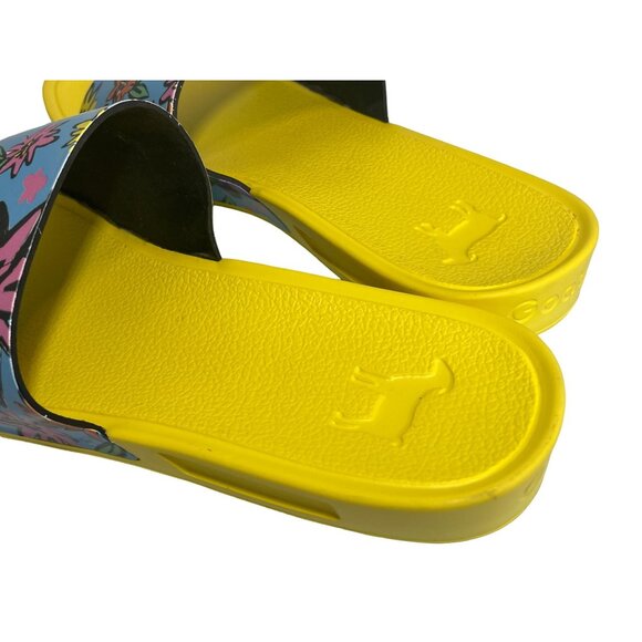 Goats The Slide Ladies slip on Sandals - Floral Print Size 7.5 34GT028 - Picture 4 of 6